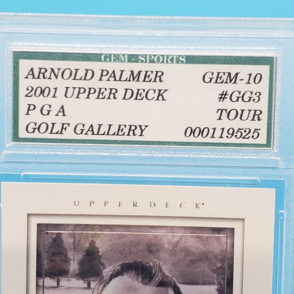 COPY - 2001 Upper Deck Arnold Palmer graded - Picture 2 of 5
